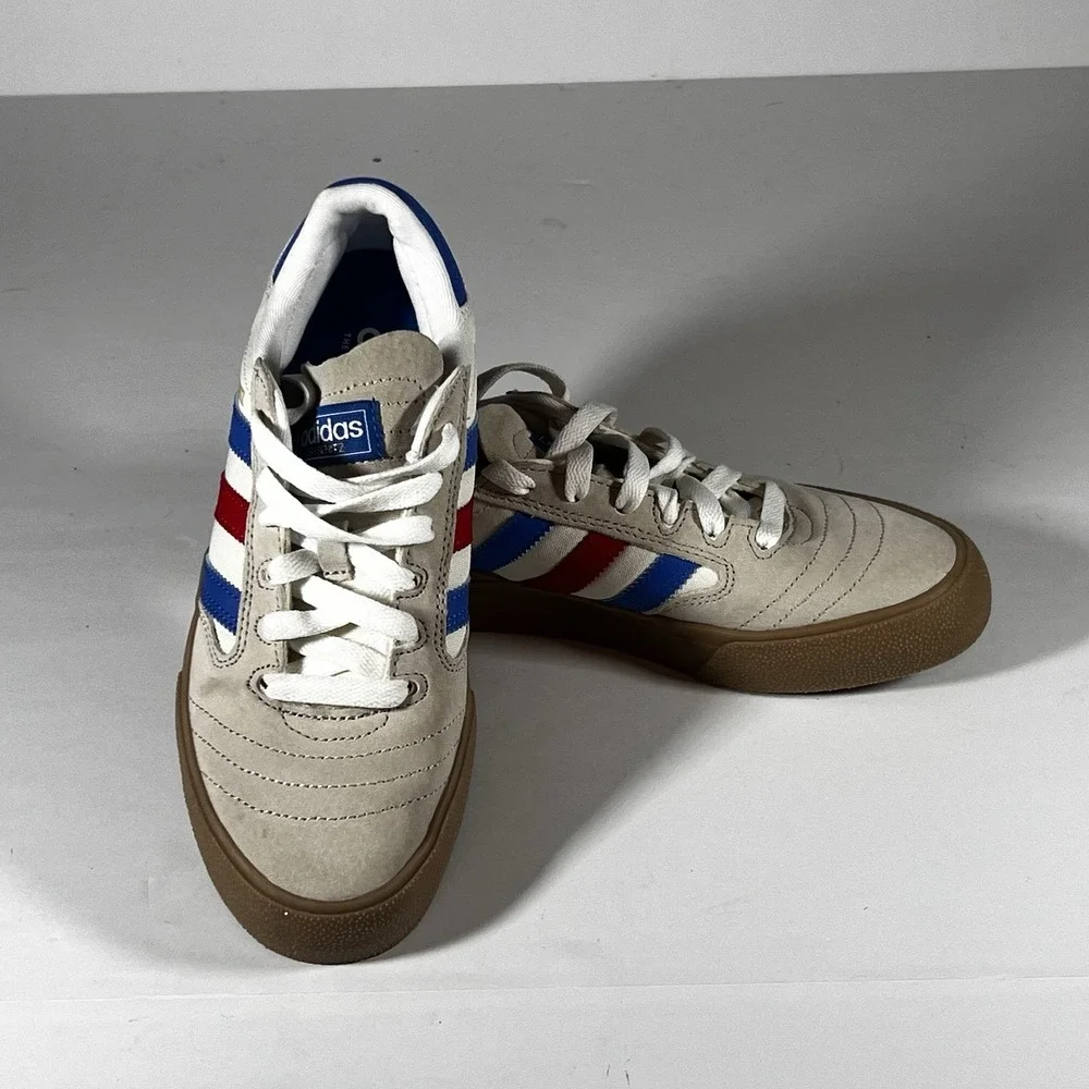 Adidas Busenitz Vulc II Vulcanized Skate Shoe Bliss Blue Bird Gum Size 4 H04886